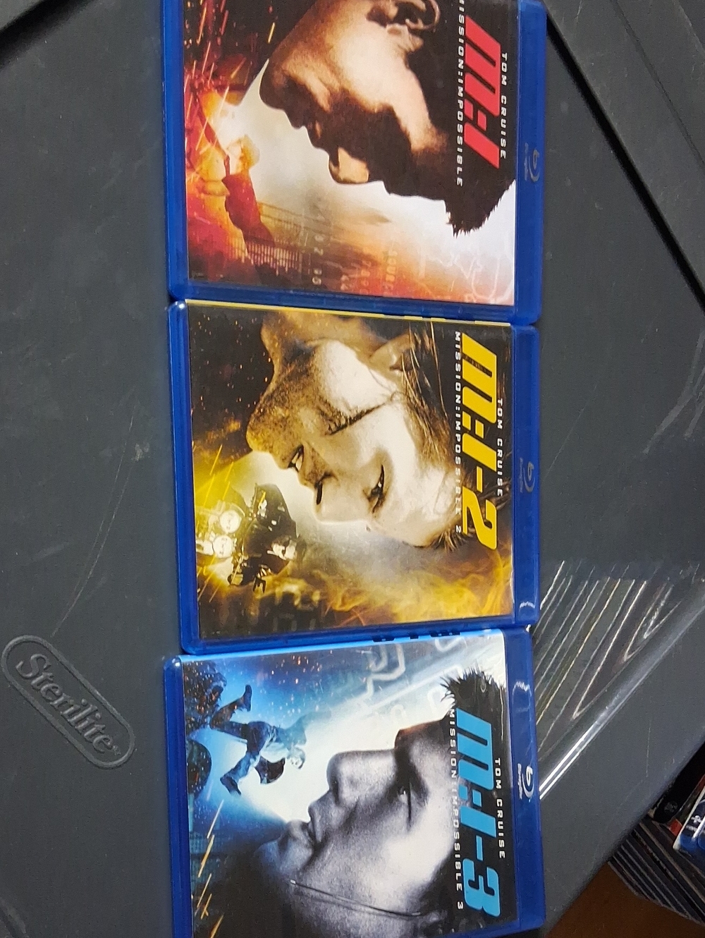 Mission: Impossible Trilogy Blu-ray Set - Blue Cases with Action Artwork
